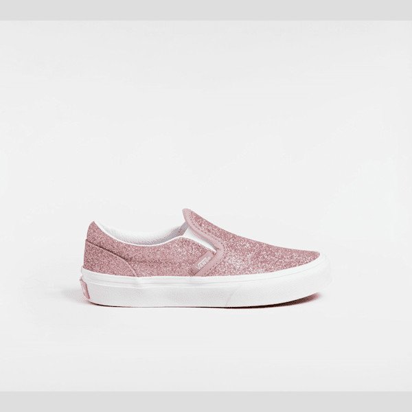 Vans - Kids Slip-On Glitter Shoes (4-8 Years), Pink, Size: 11