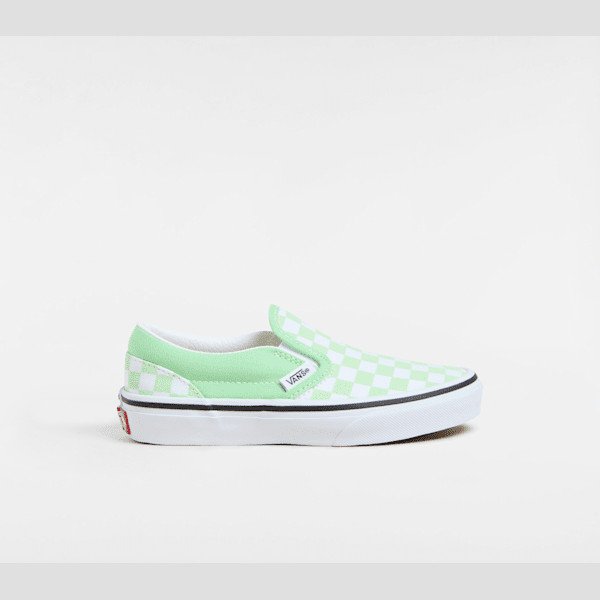 Vans - Kids Slip-On Shoes (4-8 Years), Green, Size: 11.5