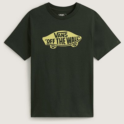 Vans - Kids Style 76 T-Shirt (8-14 Years), Green, Size: S