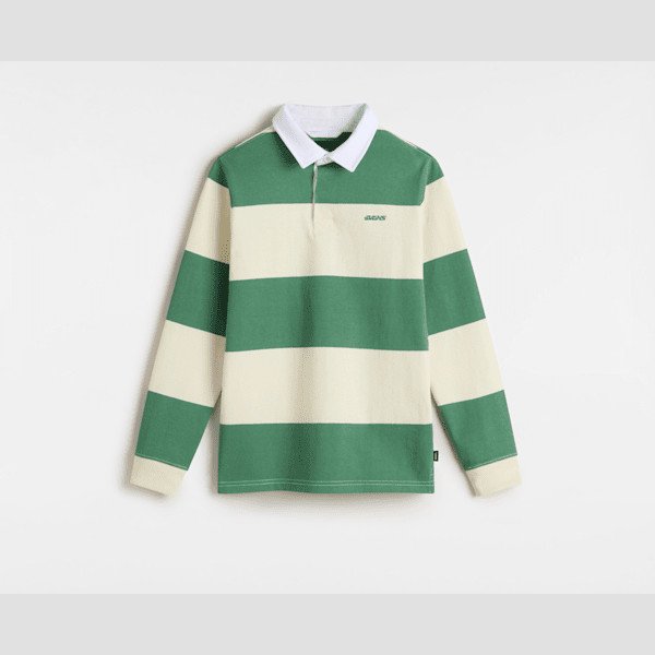 Vans - Kids Ward Rugby Knit Polo (8-14 Years), Green, Size: M