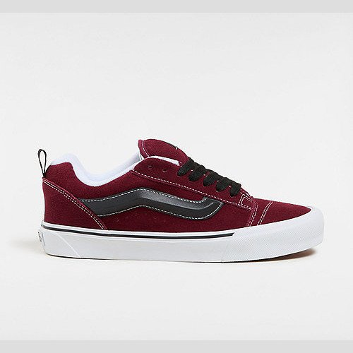 VANS Knu Skool Shoes (suede Port/black) Unisex Red, Size 12