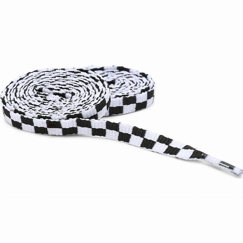 LACES 45" (BLACK-WHITE CHECK) UNISEX WHITE
