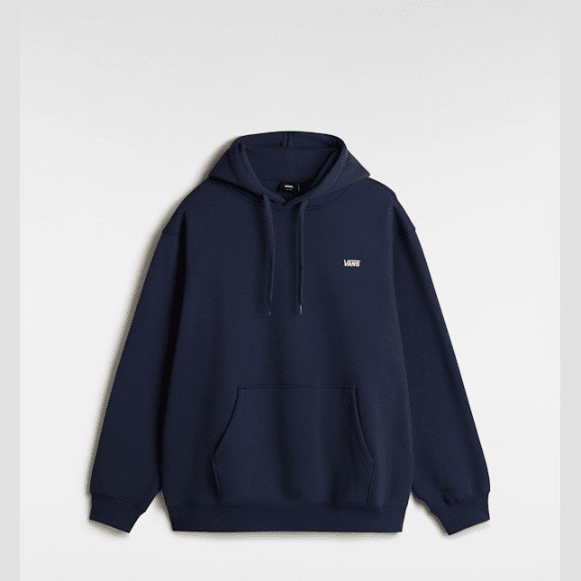 Vans - Left Chest Logo Pullover Hoodie, Man, Blue, Size: L