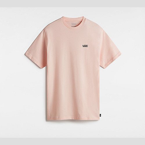 VANS Left Chest Logo T-shirt (chintz Rose) Women Pink, Size XXS