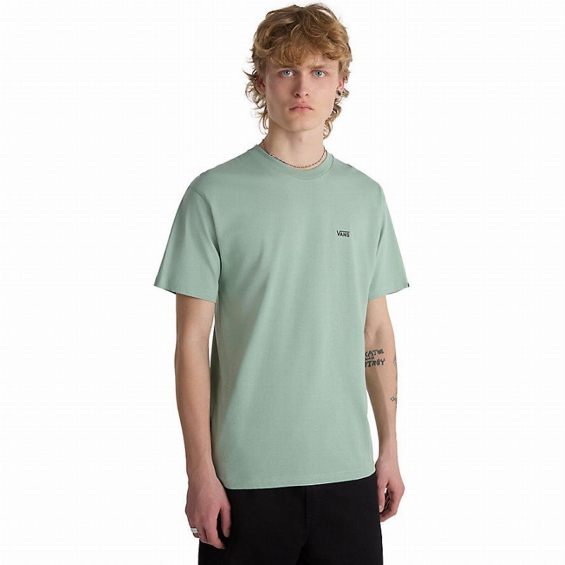 VANS Left Chest Logo T-shirt (iceberg Green) Men Green, Size XXL