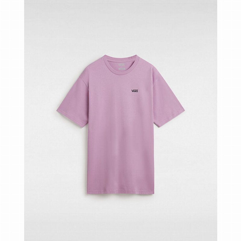 VANS Left Chest Logo T-shirt (smoky Grape) Women Purple, Size XXS