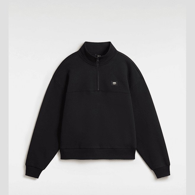 Vans - Leighton Mock Neck Sweatshirt, Woman, Black, Size: L