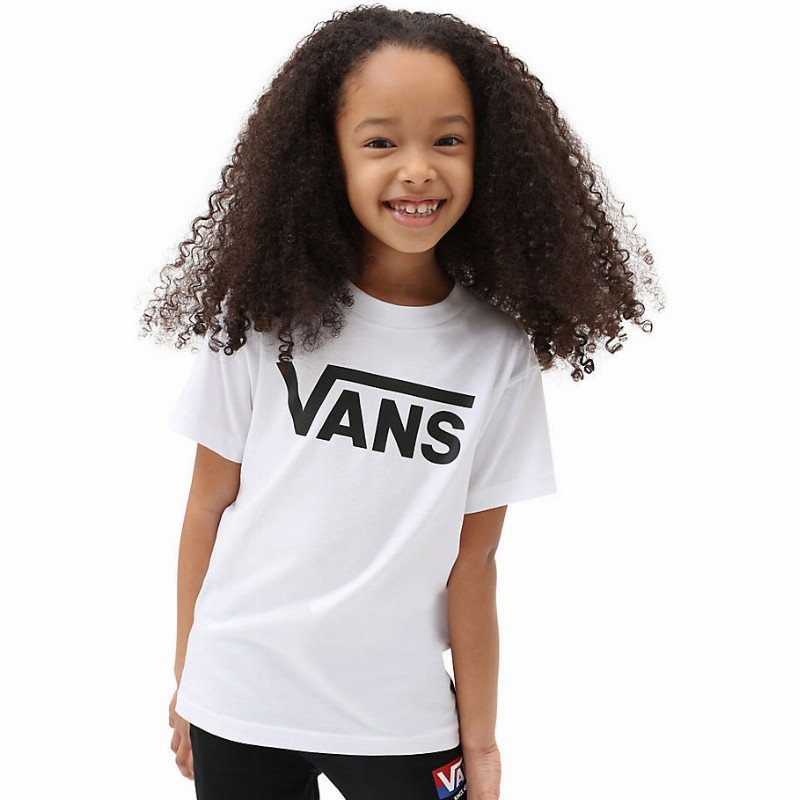 VANS Little Kids Vans Classic Kids T-shirt (2-8 Years) (white-black) Little Kids White, Size 7-8Y