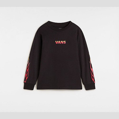 LITTLE KIDS FLAME THROWER LONG SLEEVE T-SHIRT (2-8 YEARS) (BLACK) BLACK