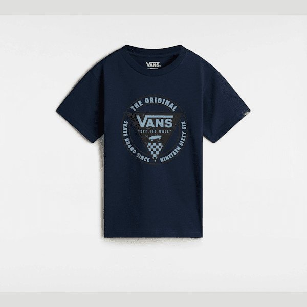 Vans - Little Kids Patched In T-Shirt (2-8 Years), Blue, Size: 5-6Y