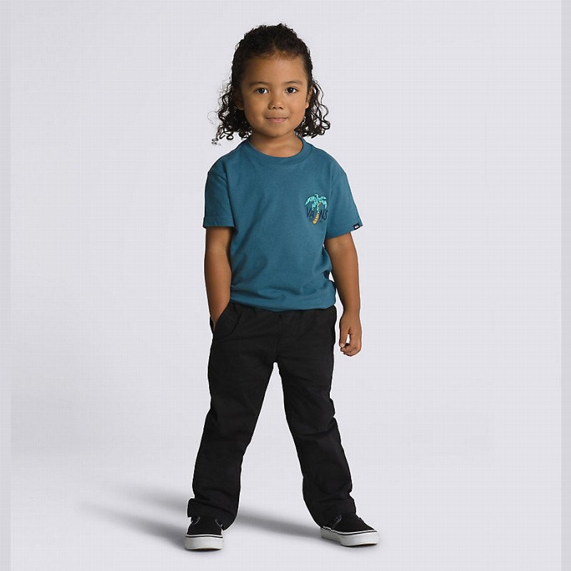 LITTLE KIDS RANGE ELASTIC WAIST TROUSERS (2-8 YEARS) (BLACK) BLACK