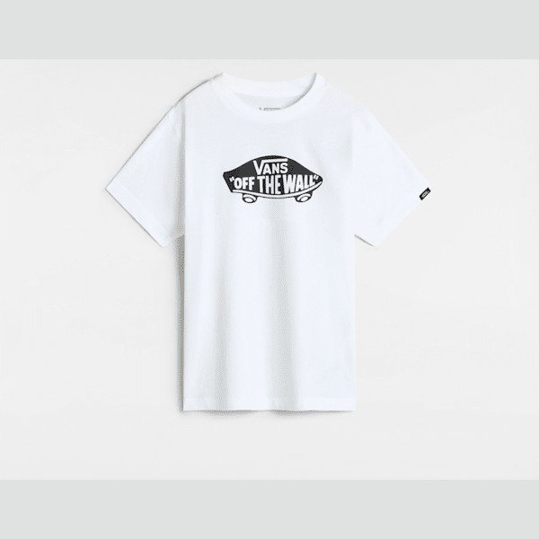 Vans - Little Kids Style 76 T-Shirt (2-8 Years), White, Size: 2-3Y