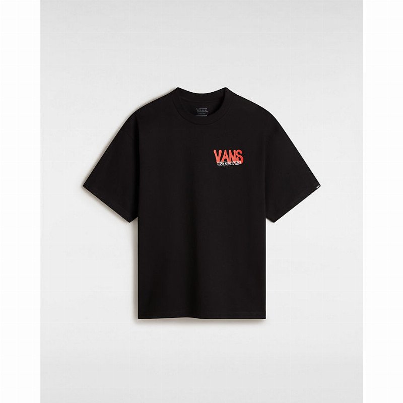 VANS Local Pub Spray Loose Fit T-shirt (black) Men Black, Size XXL