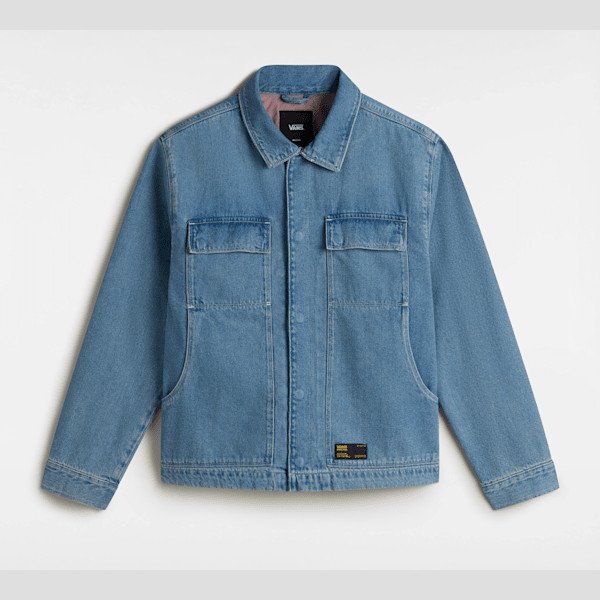 Vans - McAvoy Denim Station Jacket, Man, Blue, Size: XXL