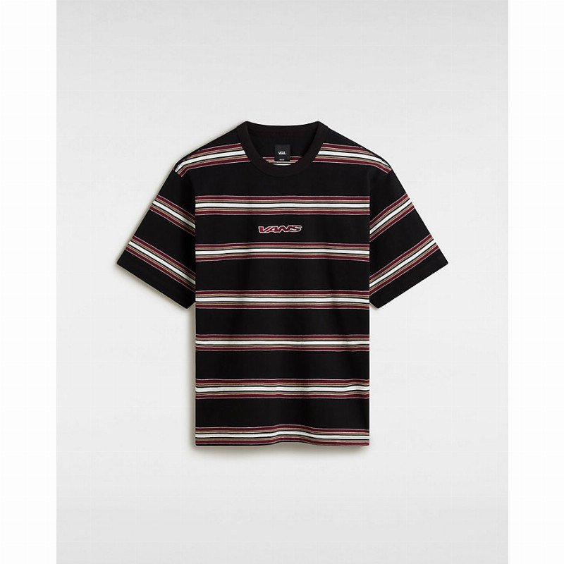 VANS Mesa Stripe T-shirt (black) Men Black, Size XXL