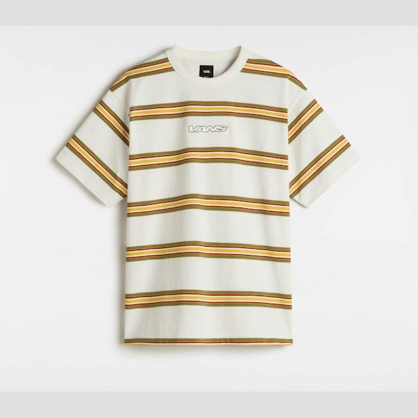 Vans - Mesa Stripe T-Shirt, Man, White, Size: L