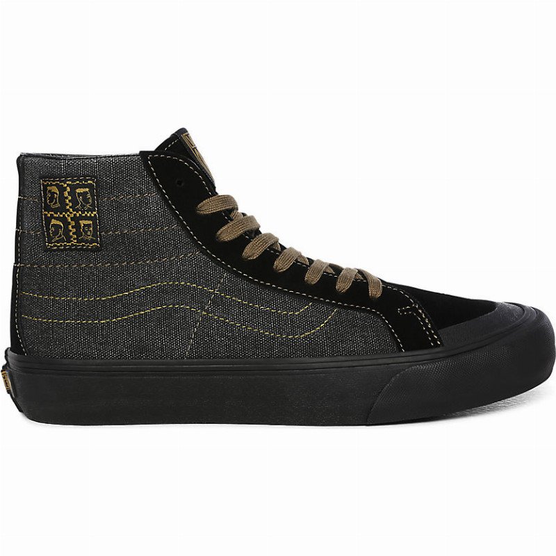 MICHAEL FEBRUARY SK8-HI 138 DECON SF SHOES ((MICHAEL FEBRUARY) BLACK/MILITARY) WOMEN BLACK