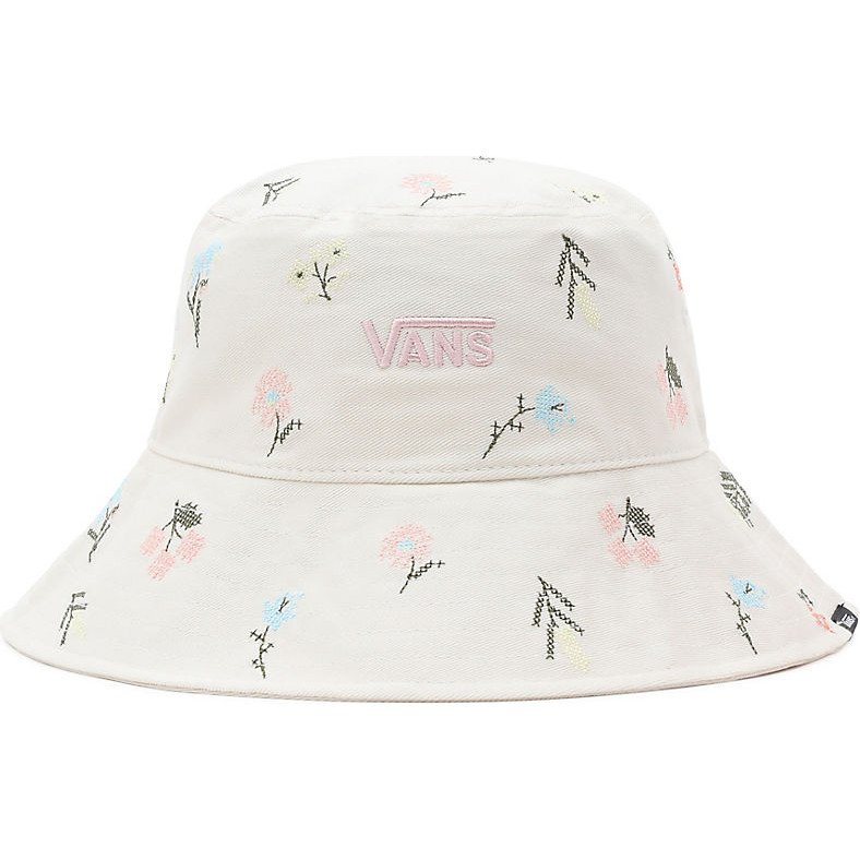 MICRO FLORAL BUCKET HAT (MARSHMALLOW) WOMEN WHITE