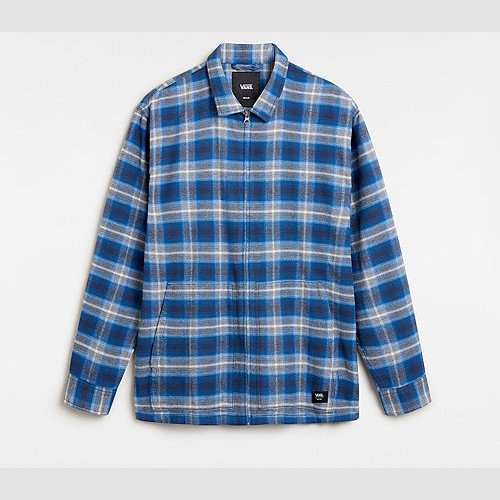 MONTWOOD ZIP FLANNEL SHIRT (DRESS BLUES/TRU) UNISEX BLUE
