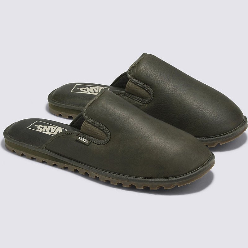 MOUNTAIN MULE GUARD LEATHER SHOES (OLIVE) UNISEX GREEN