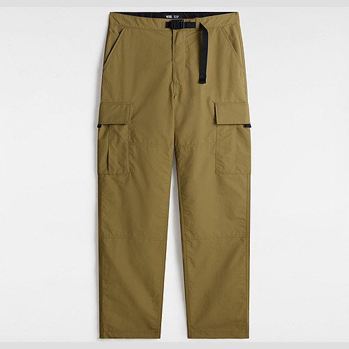 MTE SERVICE CARGO LOOSE TAPERED TROUSERS (GOTHIC OLIVE) MEN BROWN