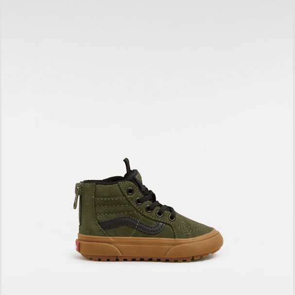 Vans - MTE Sk8-Hi Zip (1-4 Years), Green, Size: 1.5
