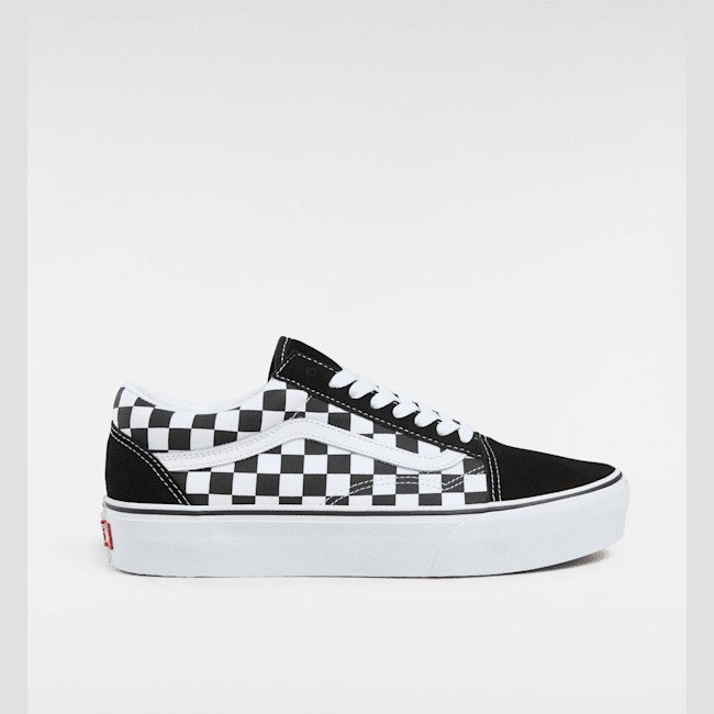 Vans - Old Skool Platform Shoes, Woman, Black, Size: 9
