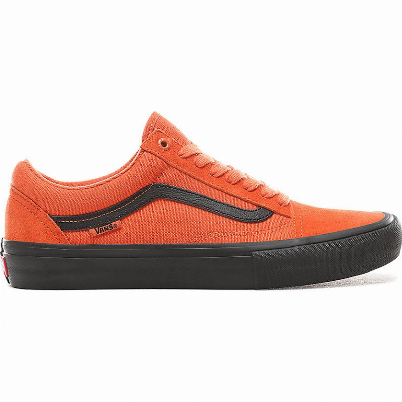 vans shoes black and orange