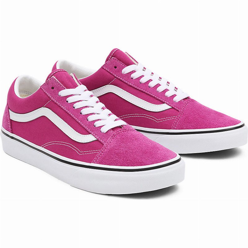 red and pink vans