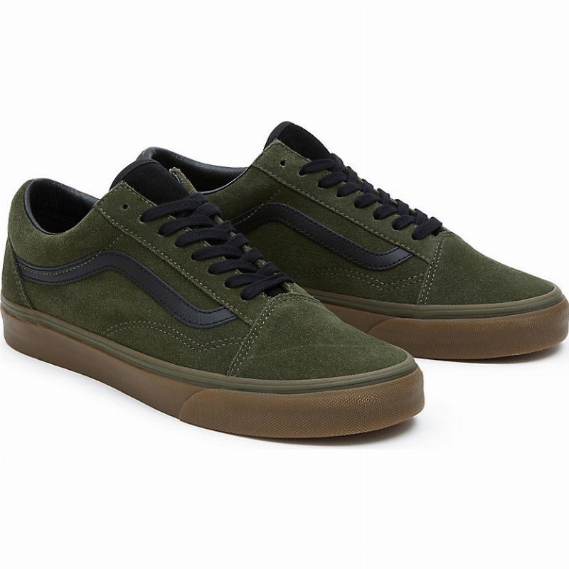 OLD SKOOL SHOES (GRAPE LEAF/GUM) UNISEX GREEN