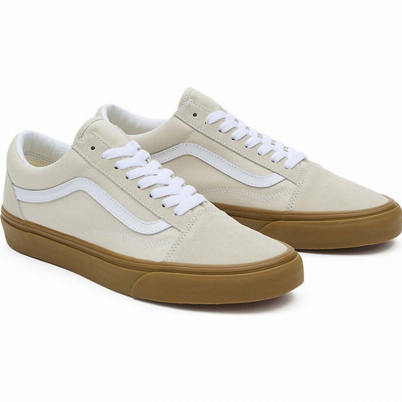 OLD SKOOL SHOES (OATMEAL/GUM) MEN,WOMEN YELLOW