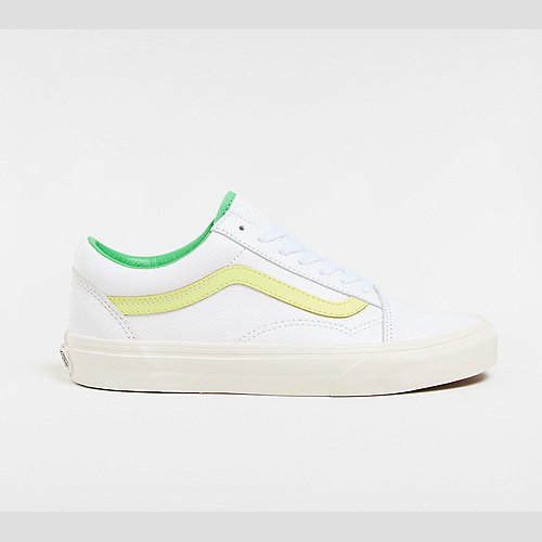 VANS Old Skool Shoes (premium Leather Sunny Lime) Unisex Green, Size 12