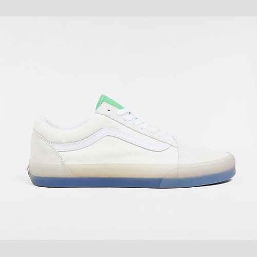 VANS Old Skool Shoes (translucent White/green) Unisex White, Size 12