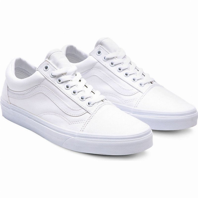 OLD SKOOL SHOES (TRUE WHITE) MEN,WOMEN WHITE