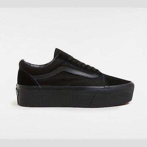 VANS Old Skool Stackform Shoes (black/black) Women Black, Size 12
