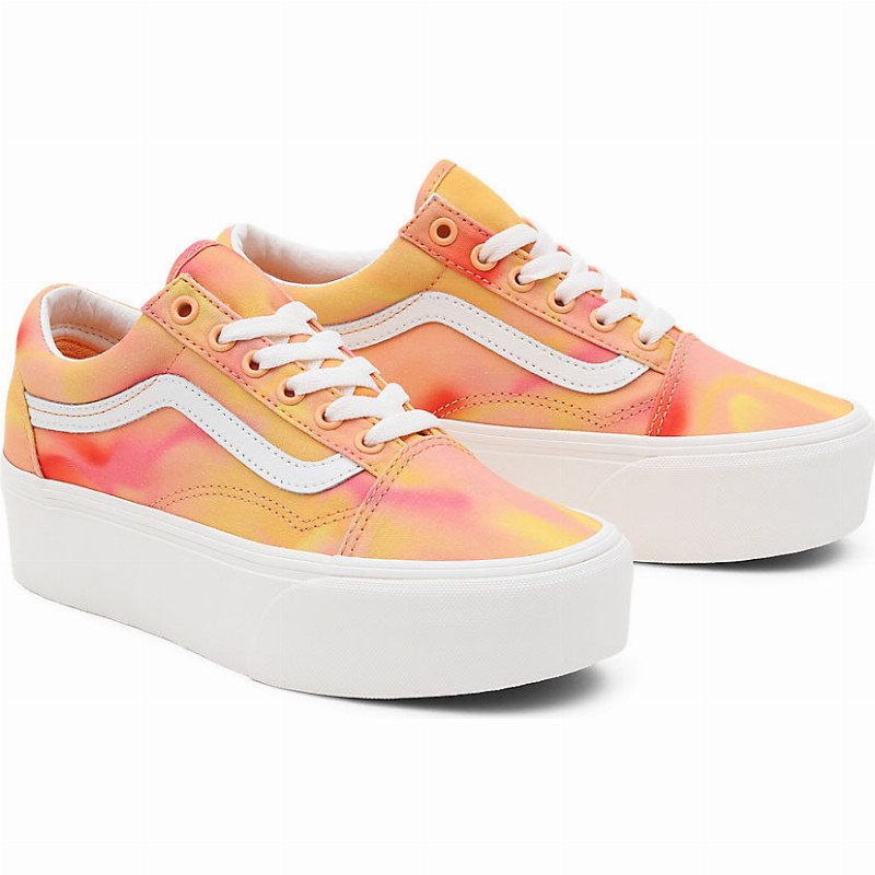OLD SKOOL STACKFORM SHOES (ORANGE) WOMEN ORANGE