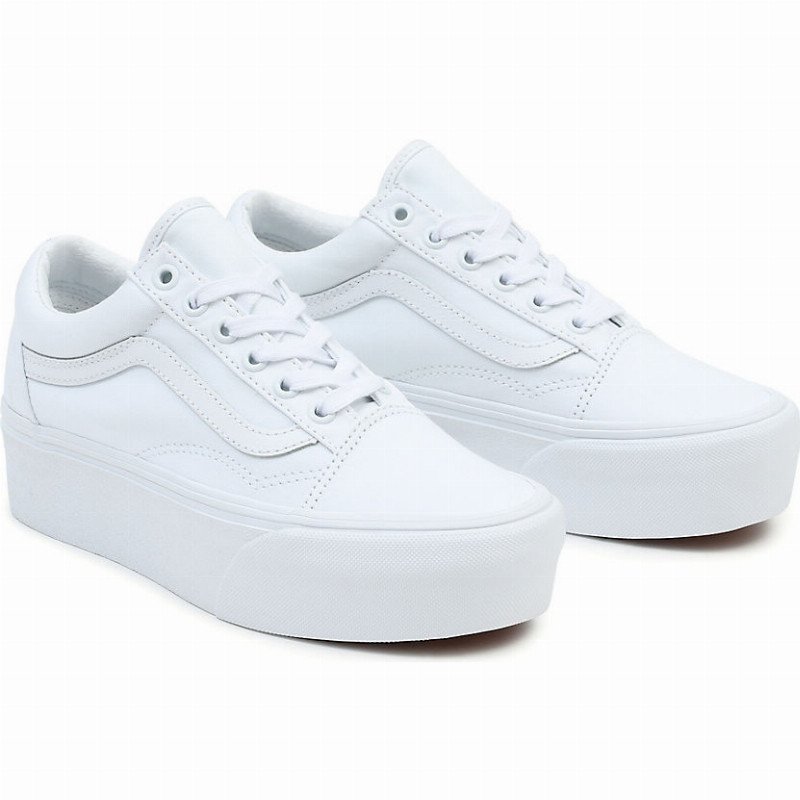 VANS Old Skool Stackform Shoes (true White) Women White, Size 12