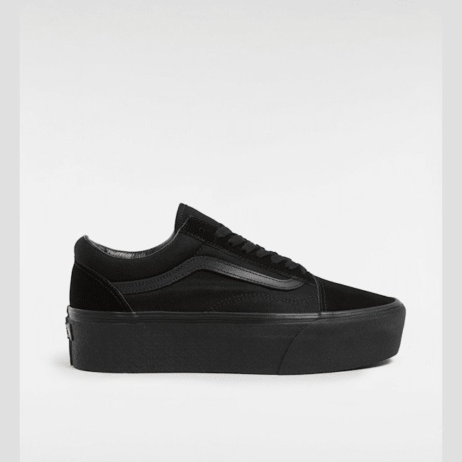 Vans - Old Skool Stackform Shoes, Woman, Black, Size: 12