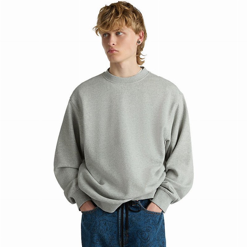 VANS Original Standards Loose Crew Sweatshirt (cement Heather) Men Grey, Size XXL