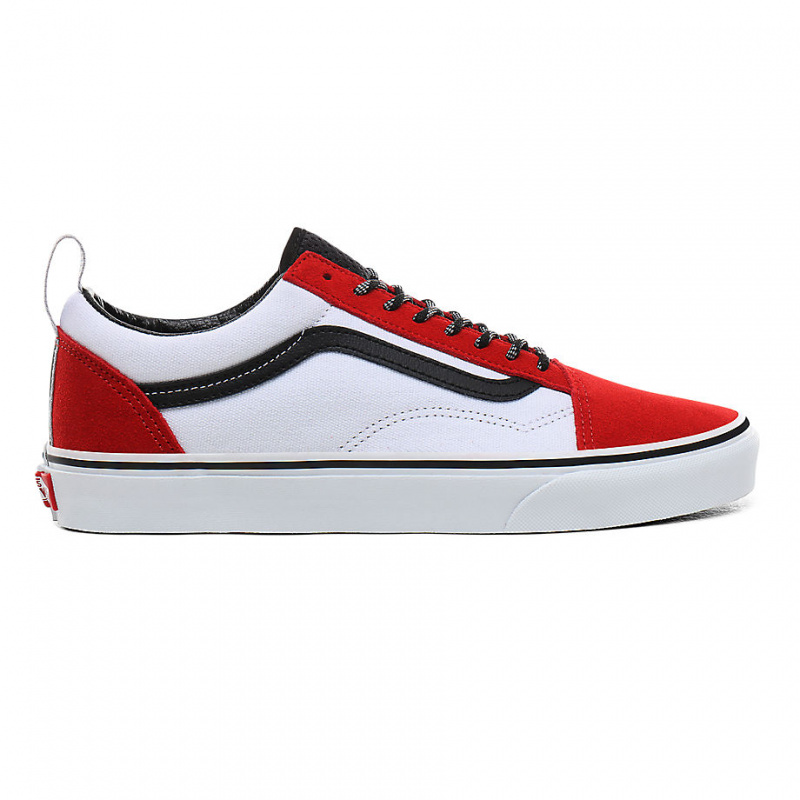 mens red and white vans