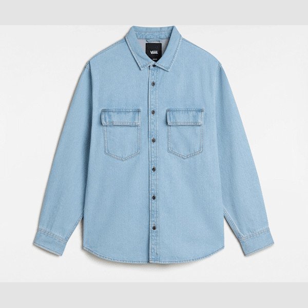 Vans - Palmhill Denim Shirt, Man, Blue, Size: XL