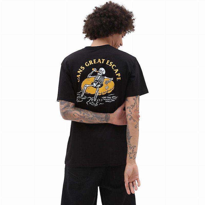 PERMANENT VACATION T-SHIRT (GREEN/TRUE WHIT) MEN BLACK