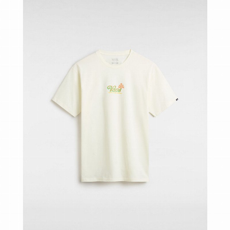 VANS Pineapple Skull T-shirt (marshmallow) Men White, Size XL