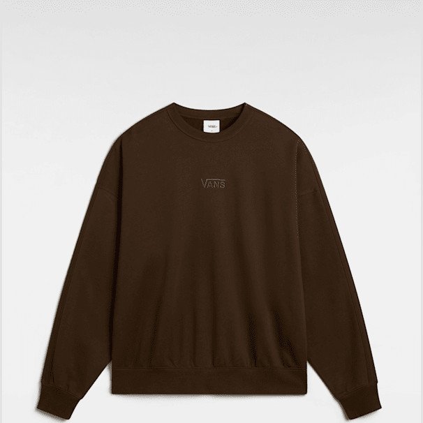 Vans - Premium Logo Crew Sweatshirt, Man, Brown, Size: XS