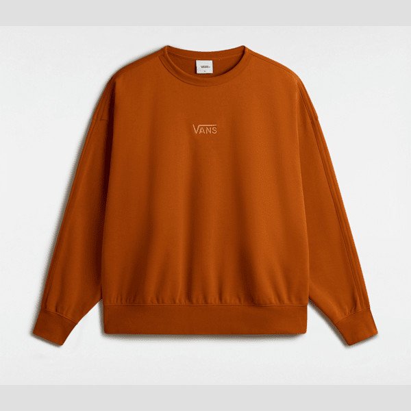 Vans - Premium Logo Crew Sweatshirt, Man, Orange, Size: XXL