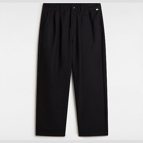 VANS Premium Pleat Front Trousers (black) Unisex Black, Size 38