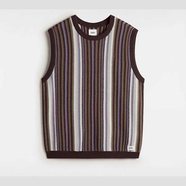 Vans - Premium Samuelson Sweater Vest, Man, Brown, Size: M