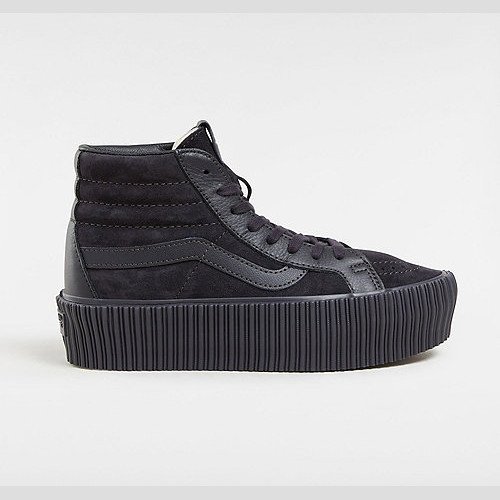 VANS Premium Sk8-hi 38 Reissue Platform Shoes (lx Suede/leather Onyx) Women Black, Size 11