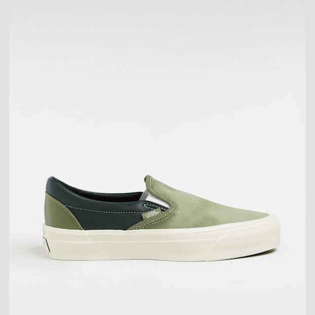 Vans - Premium Slip-On 98 Satin Shoes, Man, Green, Size: 2.5