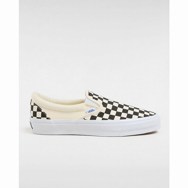 VANS Premium Slip-on 98 Shoes (lx Checkerboard Black/off White) Unisex White, Size 12